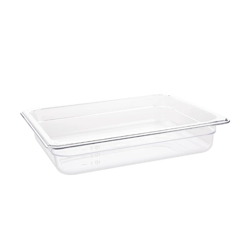 Vogue Clear Polycarbonate 1/2 Gastronorm Tray 65mm - U228
