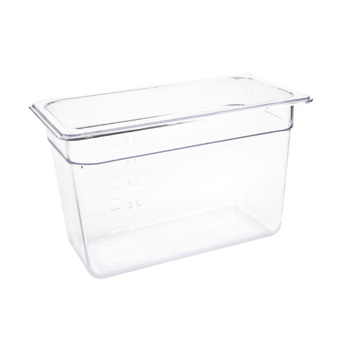 Vogue Clear Polycarbonate 1/3 Gastronorm Tray 200mm - U235