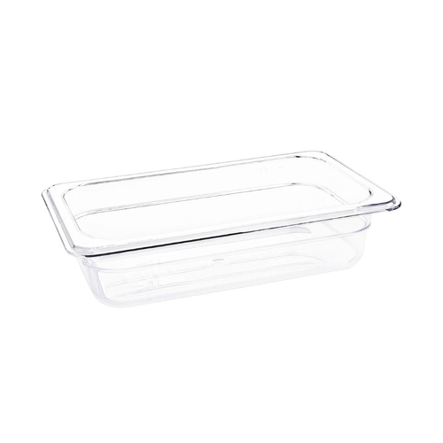 Vogue Clear Polycarbonate 1/4 Gastronorm Tray 65mm - U236