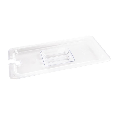 Vogue Clear Polycarbonate 1/3 Gastronorm Lid Notched - U252