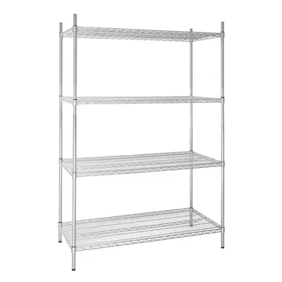 Vogue 4 Tier Wire Shelving Kit 1220x610x1840mm - U257