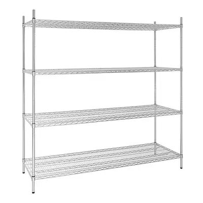 Vogue 4 Tier Wire Shelving Kit 1830x610x1830mm - U259