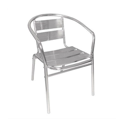Bolero Aluminium Stacking Chairs 735mm ( Pack of 4 ) - U419