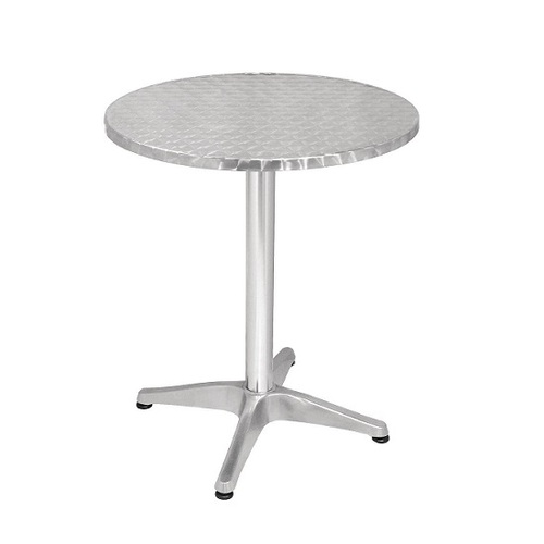 Bolero Round Bistro Table Stainless Steel 600mm - U425