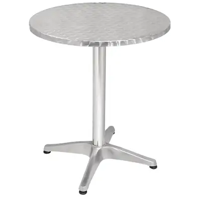 Bolero Round Bistro Table Stainless Steel 600mm - U425