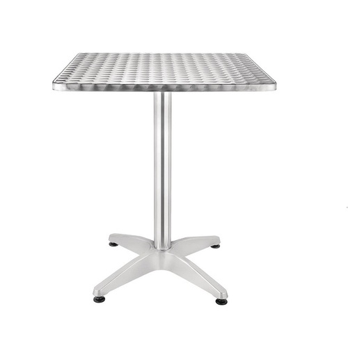 Bolero Square Bistro Table Stainless Steel 600mm - U427