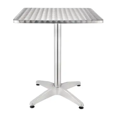 Bolero Square Bistro Table Stainless Steel 600mm - U427