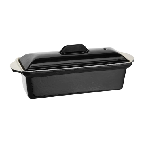 Vogue Pate Terrine Black - 90x310x100mm 3 1/2x12x4"  1 1/3Ltr - U559