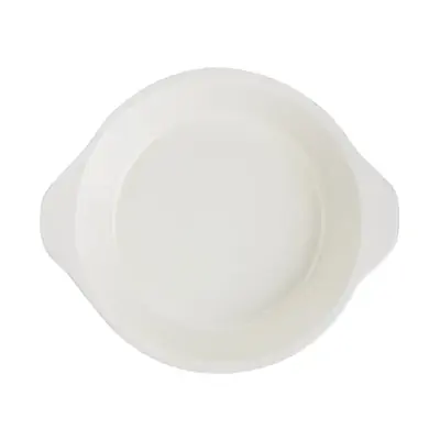 Vogue Black Round Cast Iron Gratin Dish 400ml - U561