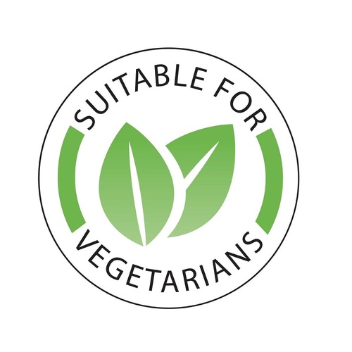 Vogue Vegetarian Label - (Roll 1000) - U913