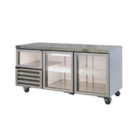 Anvil UBG1800 2 1/2 Glass Door Underbench Fridge - UBG1800