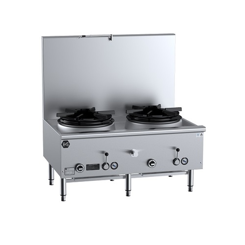 B+S Black UFWWSPD-2 - Gas Two Hole Deluxe Waterless Stock Pot - UFWWSPD-2