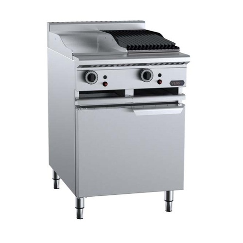 B+S Verro VBT-GRP3-CBR3 Gas Combination 300mm Grill Plate & 300mm Char Broiler - VBT-GRP3-CBR3