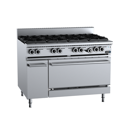 B+S Verro VOV-SB6 Gas Eight Burner with Oven - VOV-SB8