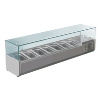 Saltas VRX1800 Refrigerated Glass Canopy Ingredient Unit - 1800mm - VRX1800