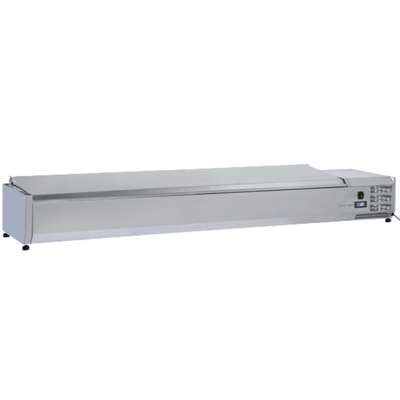 Anvil VRX2000S Countertop Refrigerated Ingredient Well - Stainless Steel Lid 2000mm - VRX2000S