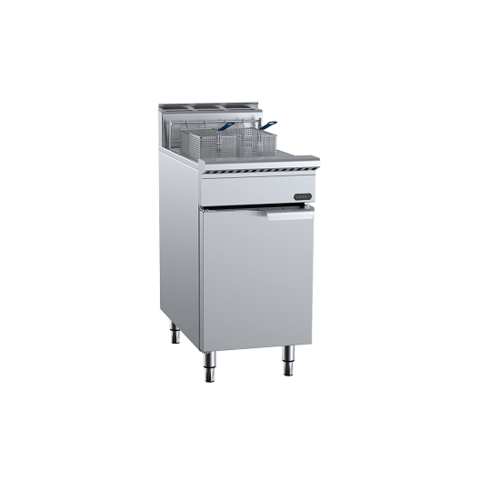B+S Verro VTF-451S Gas Split Pan Turbo Fryer - VTF-451S