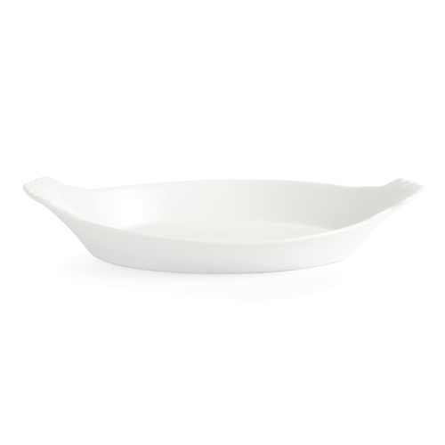Olympia Whiteware Oval Eared Dishes 320 x 177mm (Box of 6) - W423