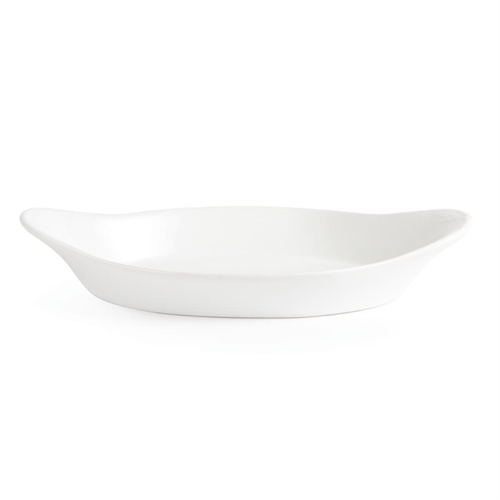 Olympia Whiteware Oval Eared Dishes 229 x 127mm (Box of 6) - W427