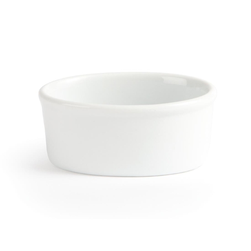 Olympia Whiteware Oval Ramekin - 105mm (Box 12) - W445