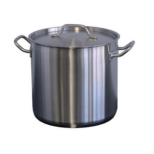Forje 12 Litre Stainless Steel Stock Pot with Lid - WSS12