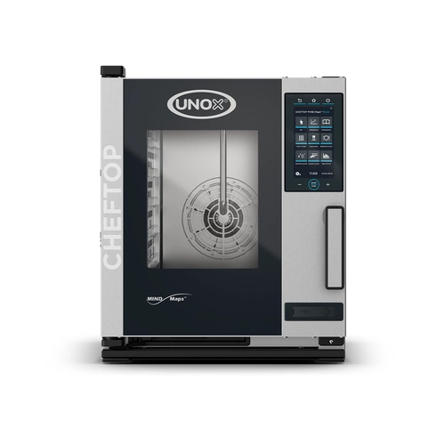 Unox XECC-0513-EPRM-MS ChefTop Mind Maps PLUS Compact 5 Tray Electric Combi Oven - XECC-0513-EPRM
