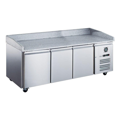 FED-X XPZ3600TN - 3 Door Standard Saladette On Castors - 390L - XPZ3600TN