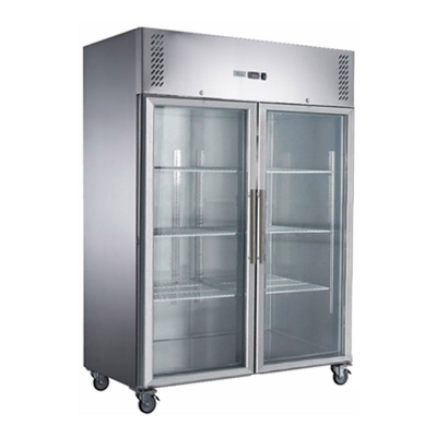 FED-X XURC1200G2V - Two Full Glass Door Upright Fridge - 1236L - XURC1200G2V