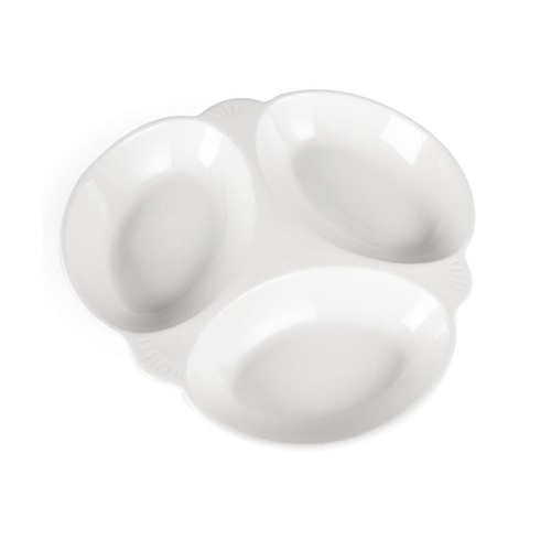 Olympia Whiteware 3 Section Plate 250mm - Y099