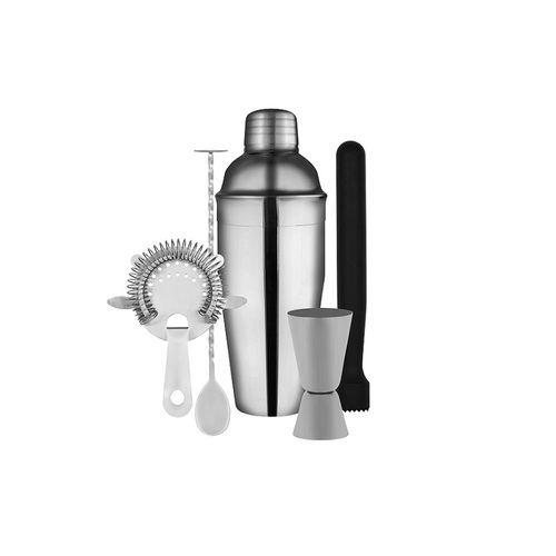 Zanzi Cocktail Set with Shaker - Stainless Steel Gift Boxed - Z9018