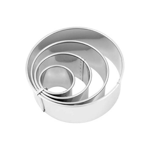 Chef Inox Cutter Set - Plain - Stainless Steel 4 Piece 38 - 110mm
