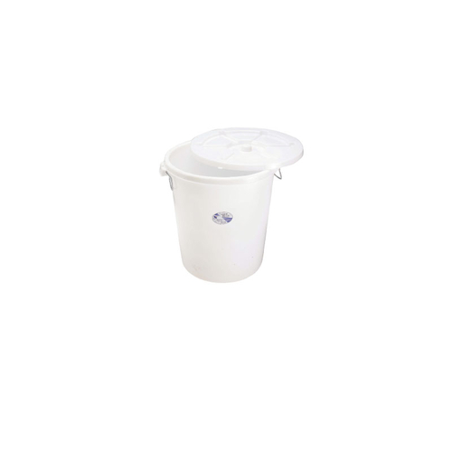 KK Plastic Bin with Lid White - 100L