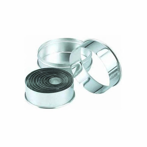 Chef Inox Cutter Set 18/8 Round Plain 14 Piece size: 25-115mm