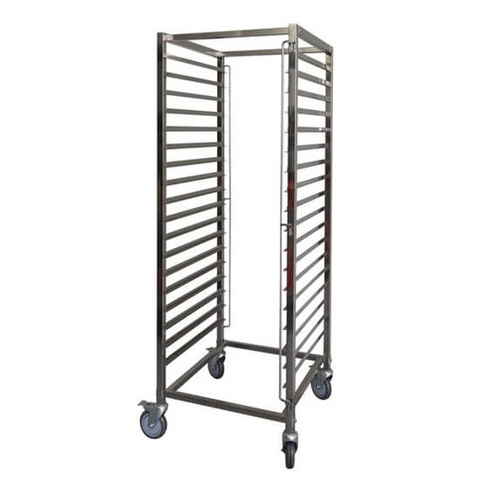 Mantova 0287N - 2/1 Stainless Steel Gastronorm Trolley