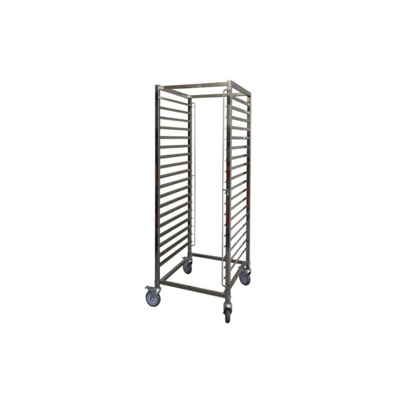 Mantova 0287N - 2/1 Stainless Steel Gastronorm Trolley