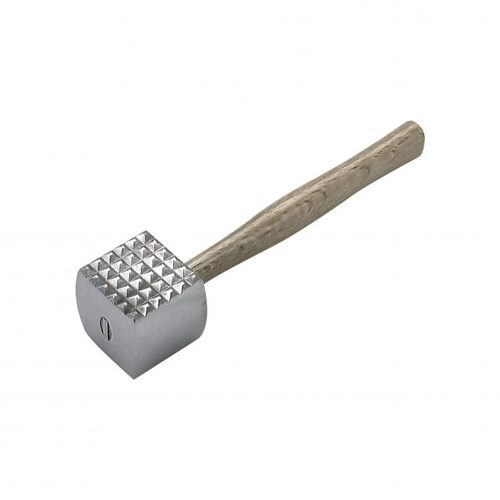 Chef Inox Meat Hammer - Cast Aluminium Wood Handle