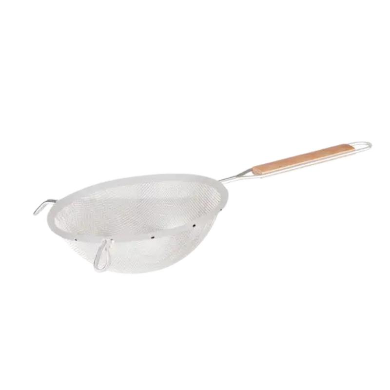Metaltex Strainer - Fine Tin Mesh with Wood Handle 160mm