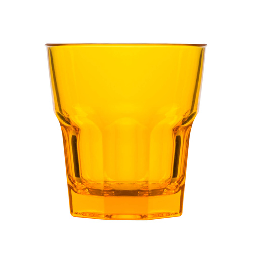 Polysafe Polycarbonate Rocks Tumbler Yellow 240ml (Stackable) - Box of 24 (PS-4 YEL)