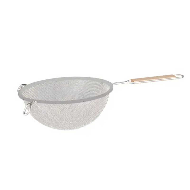 Metaltex Strainer - Medium Tin Mesh with Wood Handle 200mm