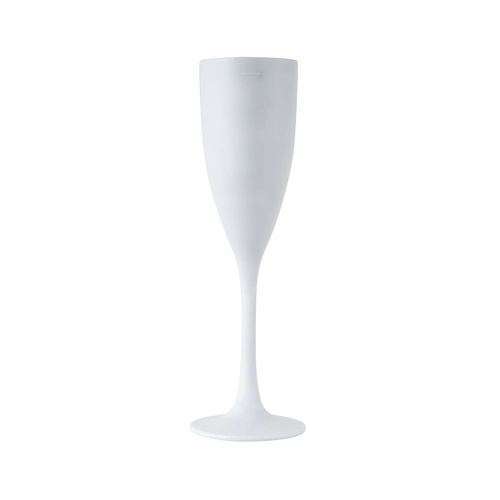 Polysafe Polycarbonate Pure Bellini Flute White 170ml (with Pour Line at 150ml) - Box of 24 (PS-7 W)