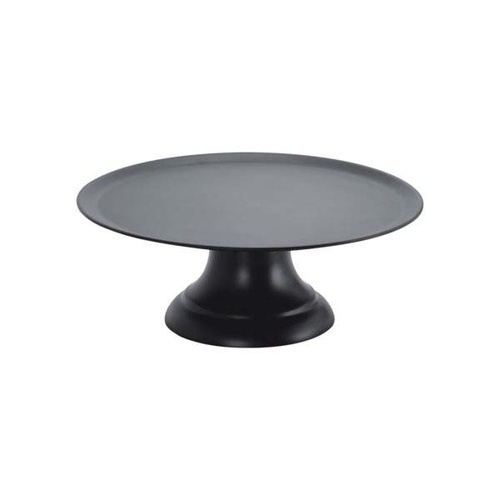 Chef Inox Cake Plate with Stand Black Polycarbonate 320mm