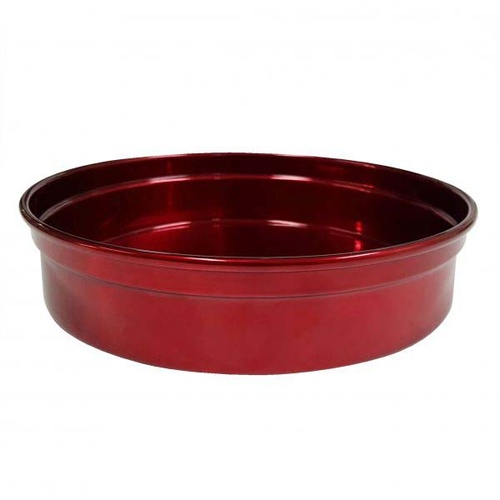 Chef Inox Round Bar Tray - Red Aluminium 240x50mm