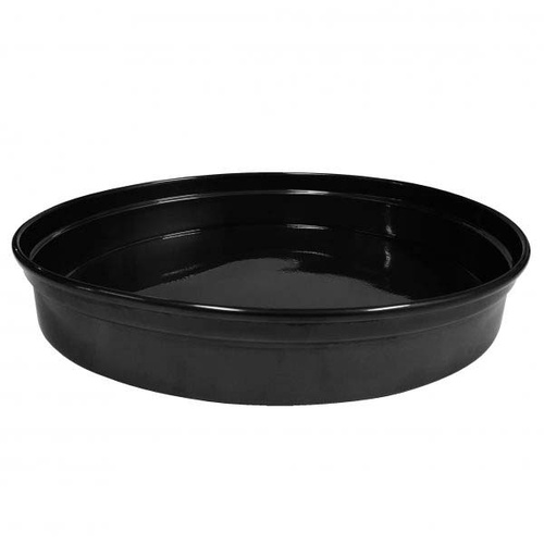 Chef Inox Round Bar Tray - Black Aluminium 330x50mm