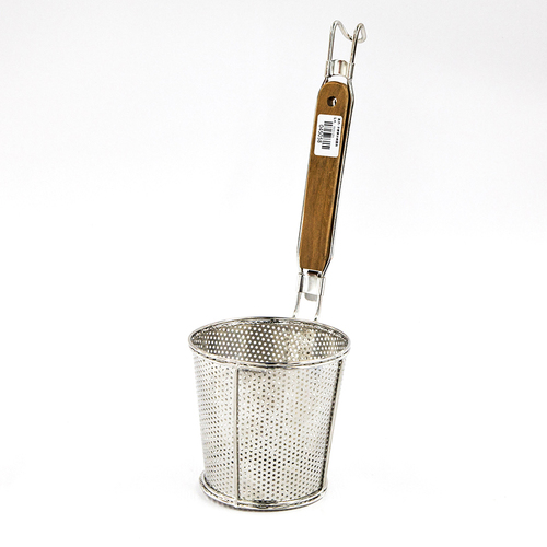 KK Noodle Basket with Flat Bottom and Wooden Handle - 120mm