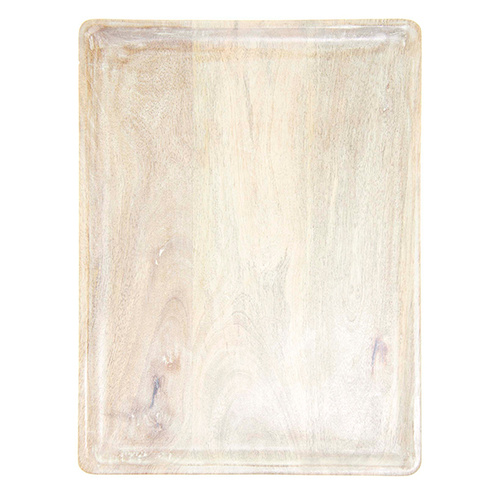 Chef Inox Mangowood Serving Board Rectangular 360x180x15mm White