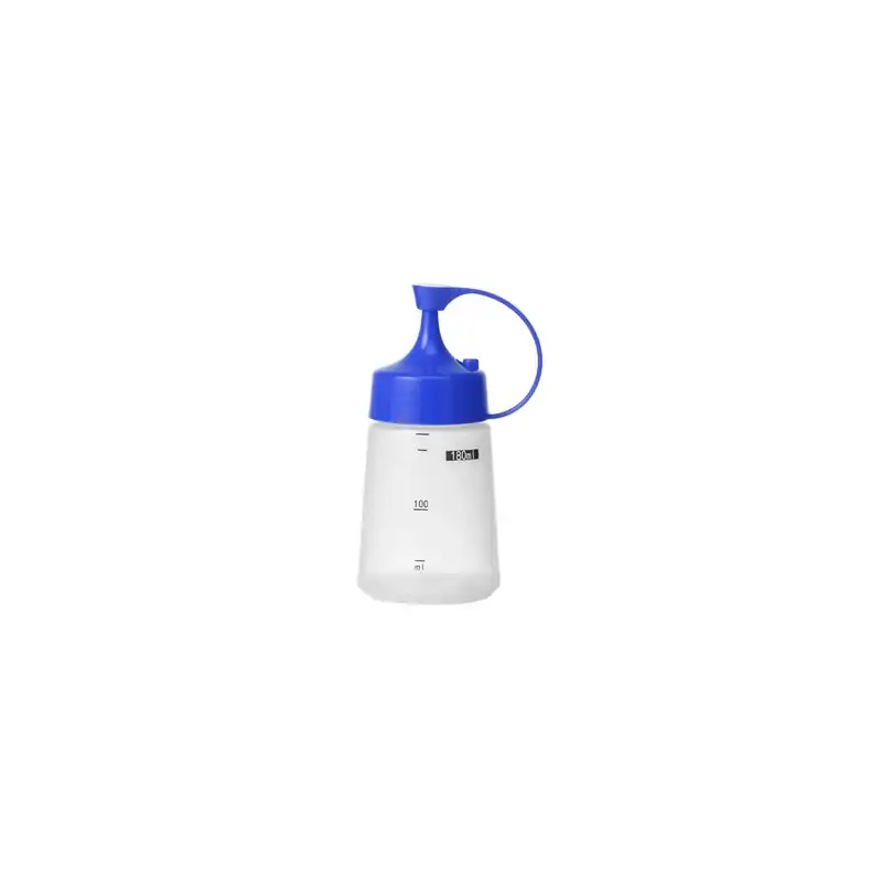 Chef Inox Soft Squeeze Bottle W/Blue Cap 180ml (Box of 10)
