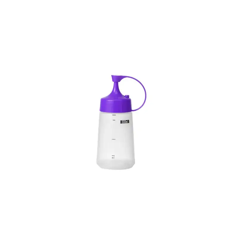 Chef Inox Soft Squeeze Bottle W/Purple Cap 300ml (Box of 10)