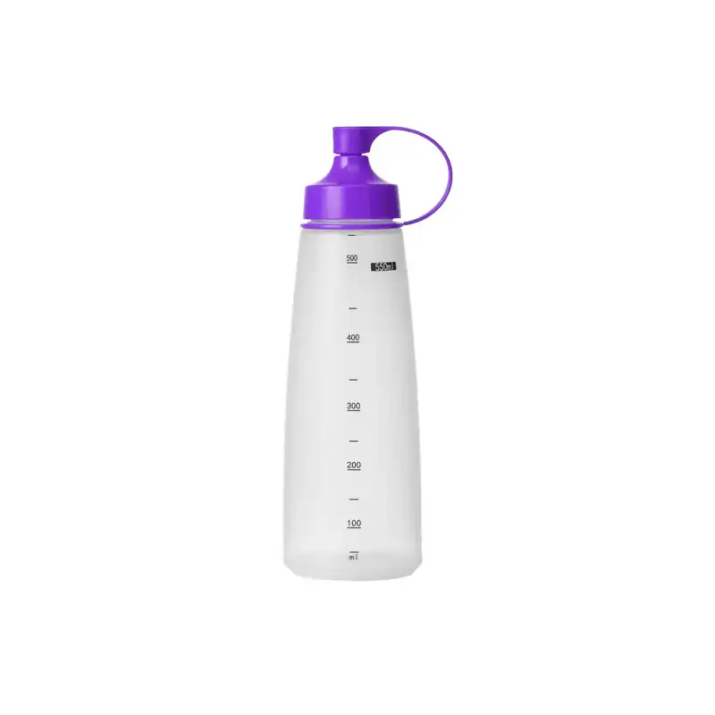 Chef Inox Soft Squeeze Bottle W/Purple Cap 550ml (Box of 10)