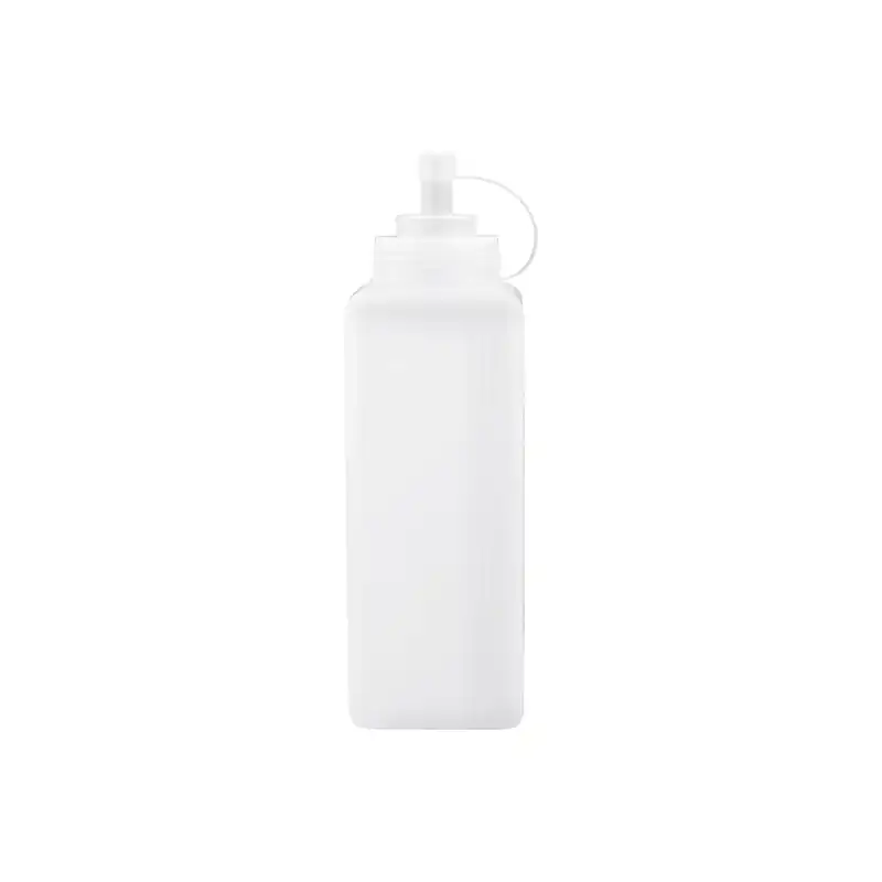 Chef Inox Square Clear Squeeze Bottle Plastic 1L (Box of 10)