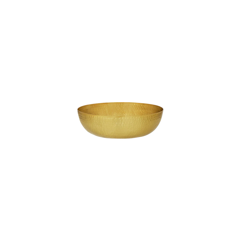 Chef Inox Round Serving/Seafood Bowl Hammered Brass 250mm (Box of 4)